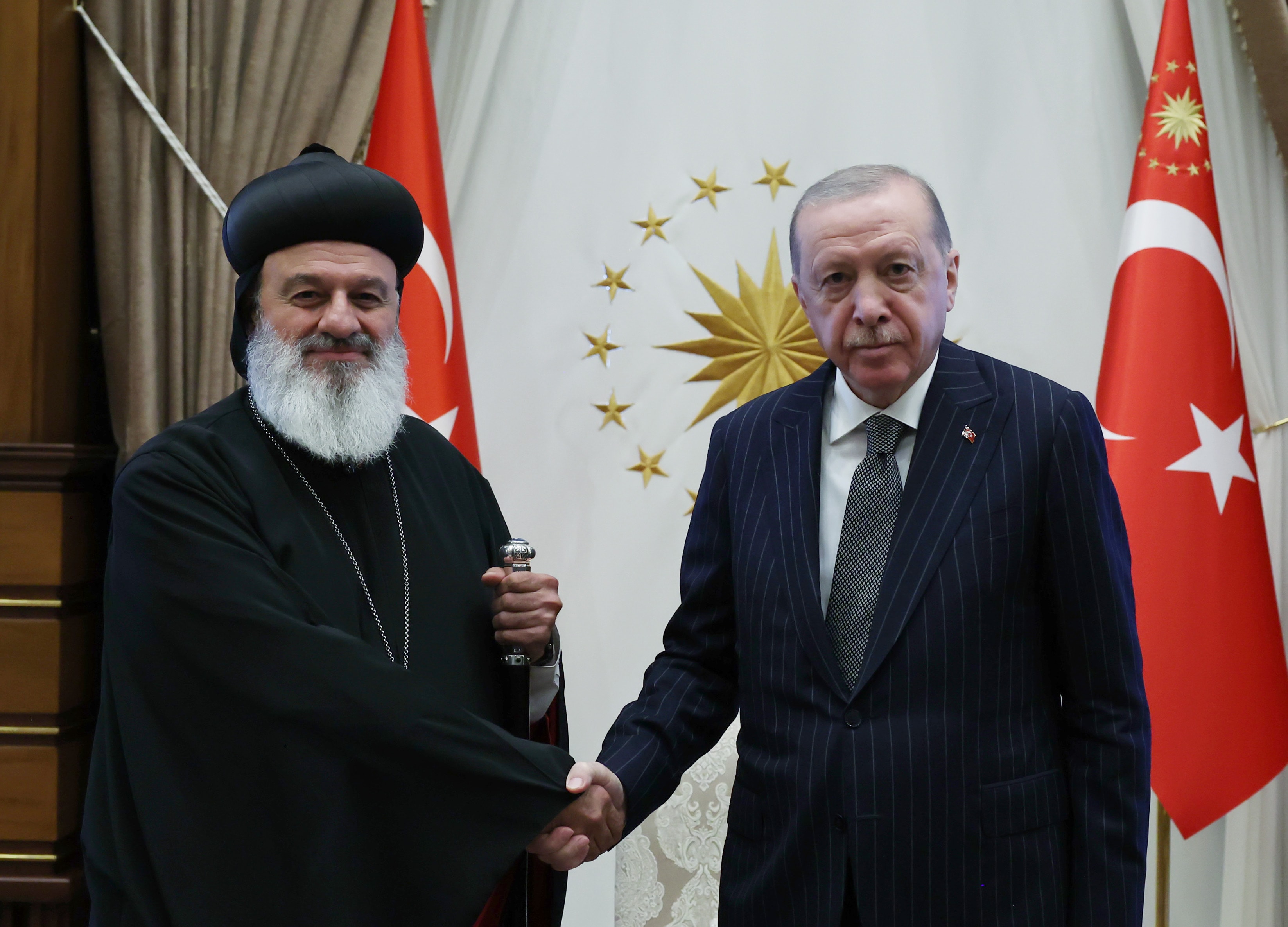 Erdoğan, Süryani Ortodoks Kilisesi Patriği ile görüştü