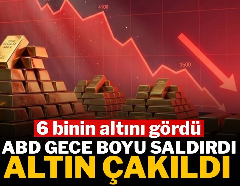 ABD bomba yağdırdı, altın çakıldı: 6 binin altına indi!