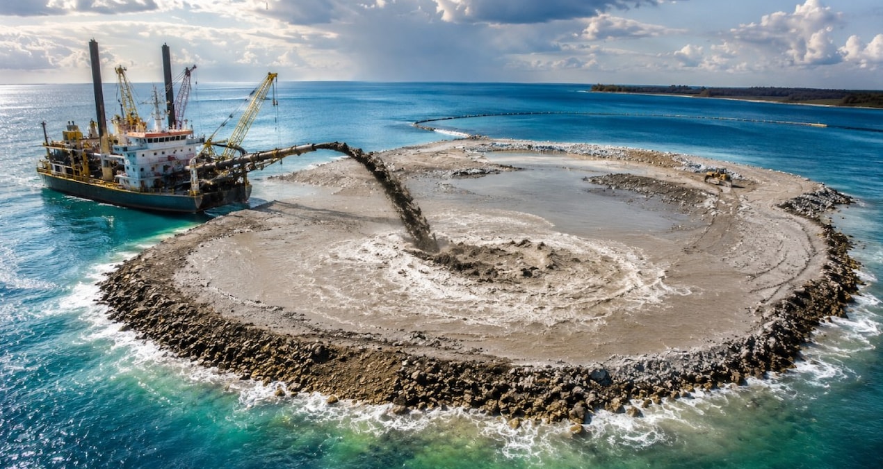 500 bin metreküp tortuyla yeni bir ada inşa etmelerinin bir sebebi var