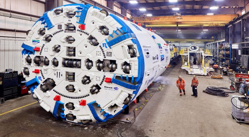 Dev köstebek makinesiyle nehrin altını 16 kilometre boyunca delecekler