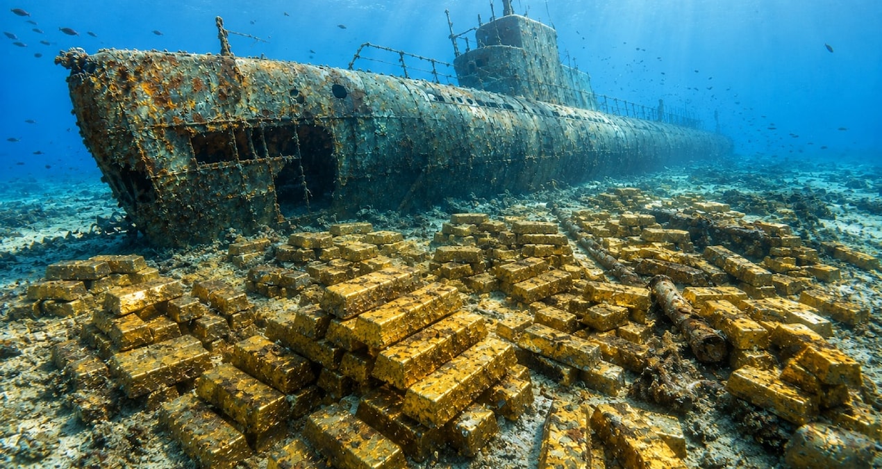 2,2 ton altın 82 yıldır okyanusun dibinde çıkarılmayı bekliyor