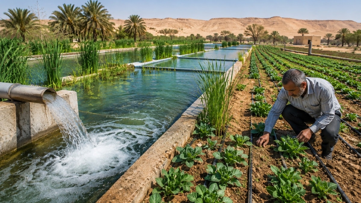 Atık sudan elde edilen 170 milyon litre su çiftçilere can suyu oluyor
