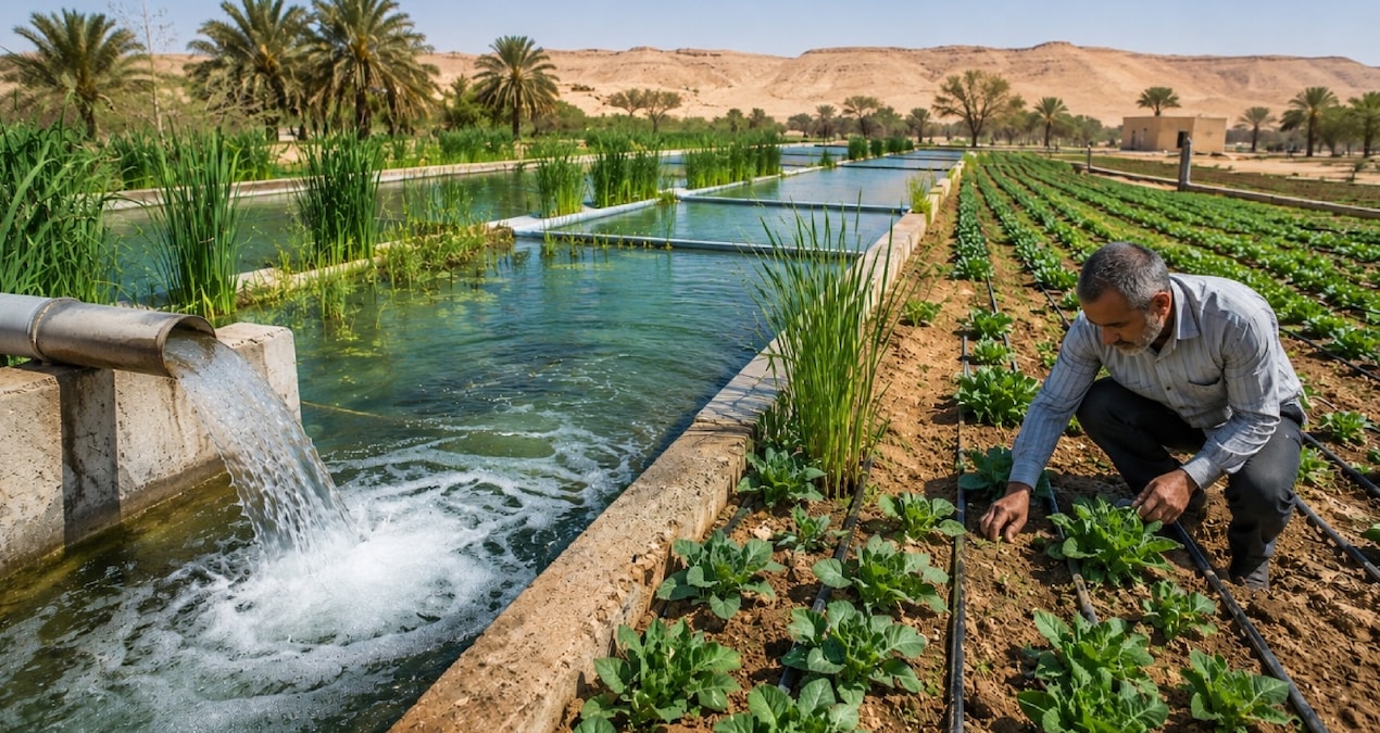 Atık sudan elde edilen 170 milyon litre su çiftçilere can suyu oluyor