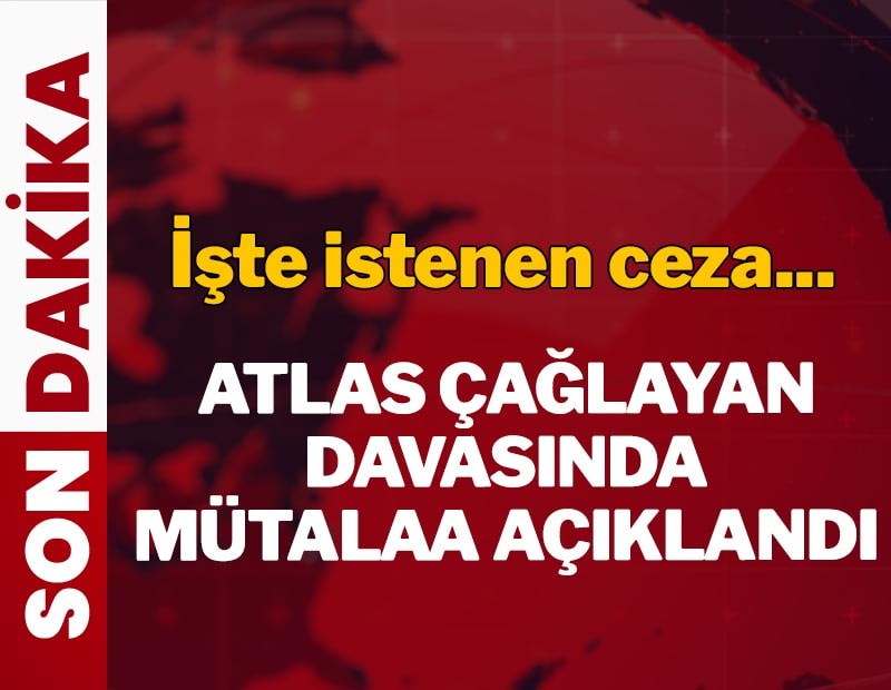 İşte Atlas Çağlayan cinayeti davasında istenen ceza