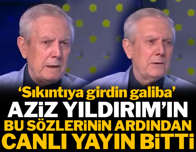 Aziz Yıldırım'ın bu sözlerinin ardından canlı yayın bitti: 'Sıkıntıya girdin galiba'