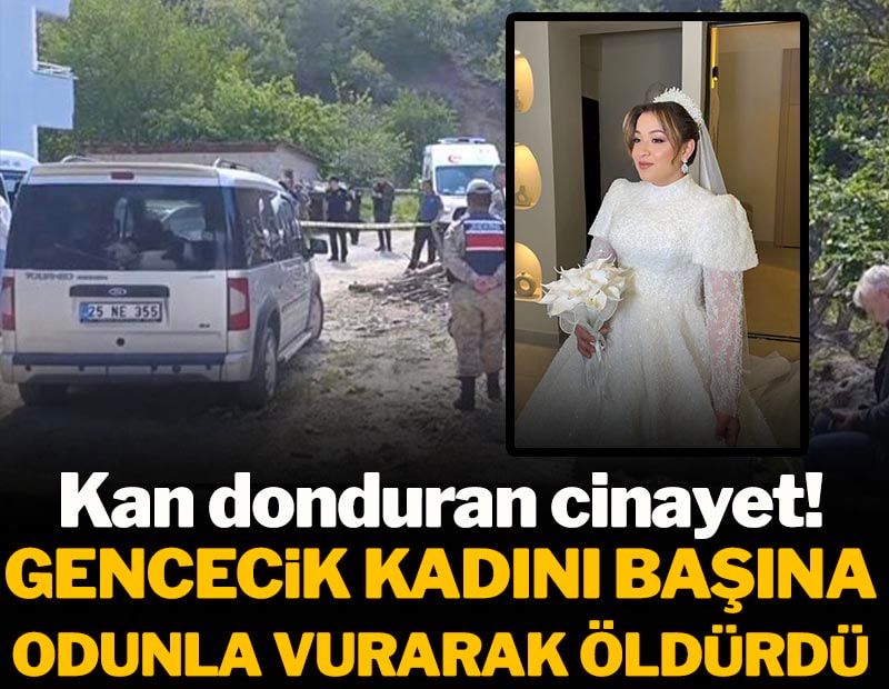 Kan donduran cinayet! Gencecik kadını başına odunla vurarak öldürdü