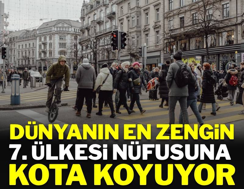 Dünyanın en zengin 7. ülkesi nüfusuna kota koyuyor