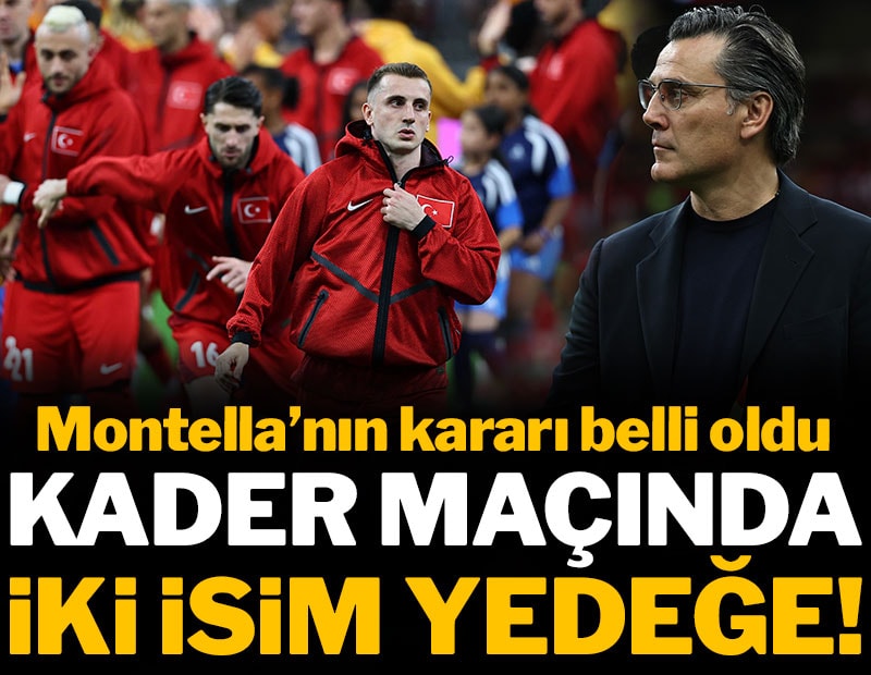 Kader maçında iki değişiklik: Montella kararını verdi