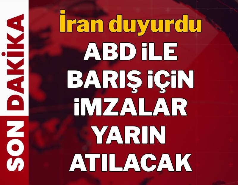'Barış için imzalar 24 saat içinde atılacak'