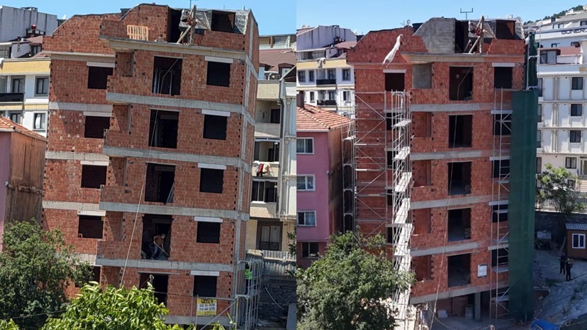Sosyal medya bu binayı konuşuyor! Belediyeden açıklama geldi