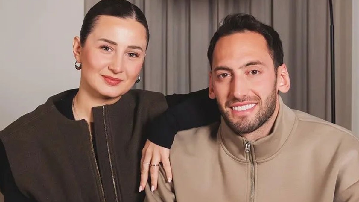 Hakan Çalhanoğlu'nun eşinden zehir zemberek tepki!