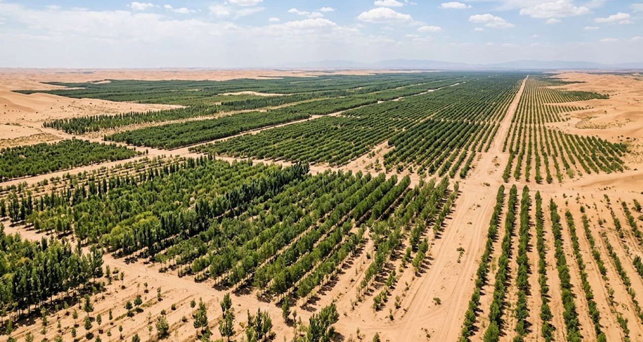 8 milyon ağacı çölün ortasına tek başına dikti