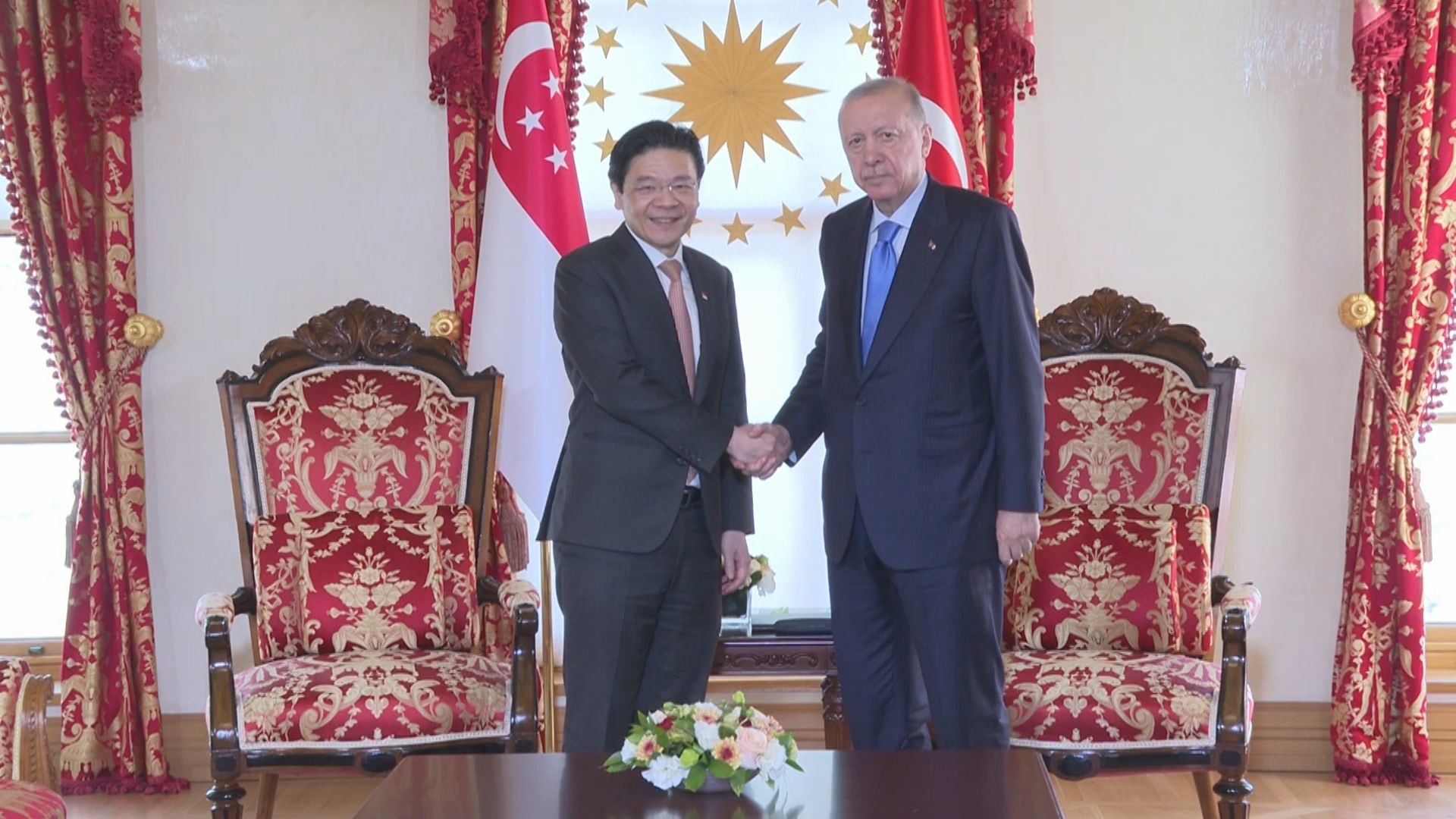 Cumhurbaşkanı Erdoğan, Singapur Başbakanı Wong ile görüştü