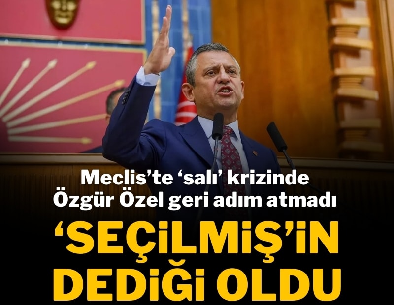 Meclis, Özgür Özel'in yapacağı toplantıya onay verdi