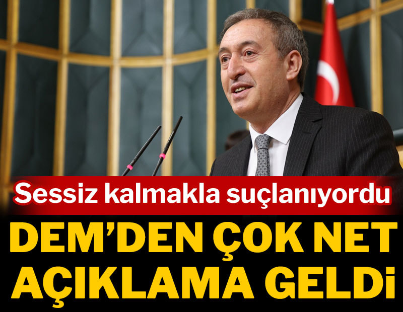 Sessiz kalmakla suçlanıyordu... DEM'den çok net açıklama geldi