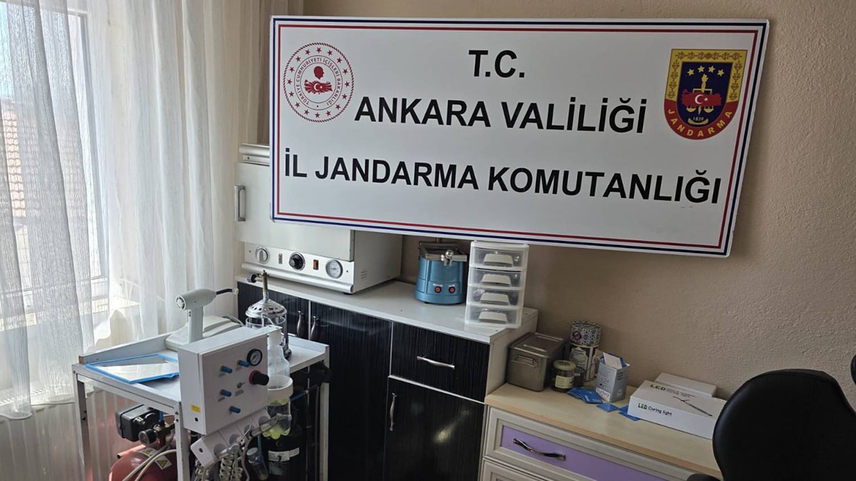 Sahte dişçiye operasyon: Muayenehaneye baskın, 1 gözaltı