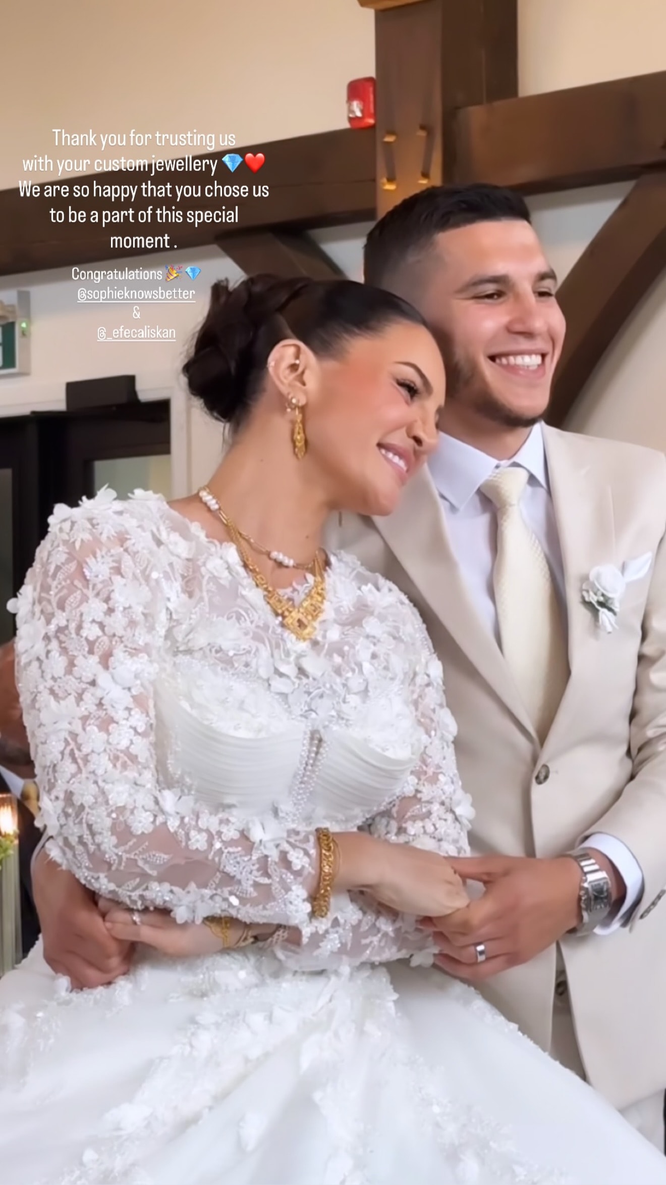 EFE ÇALIŞKAN SOPHİE BRUSSAUX EVLENDİ
