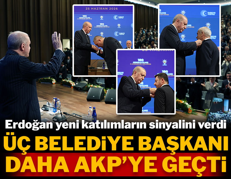 Erdoğan 'Katılımlar sürecek' demişti: 3 belediye başkanı daha resmen AKP'de