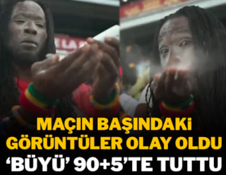 Maçın başındaki görüntüler gündem oldu, 'büyü' 90+5'te tuttu!