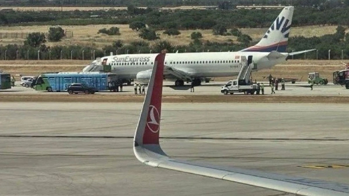 Pistte tehlike: Yolcu uçağının lastiği patladı