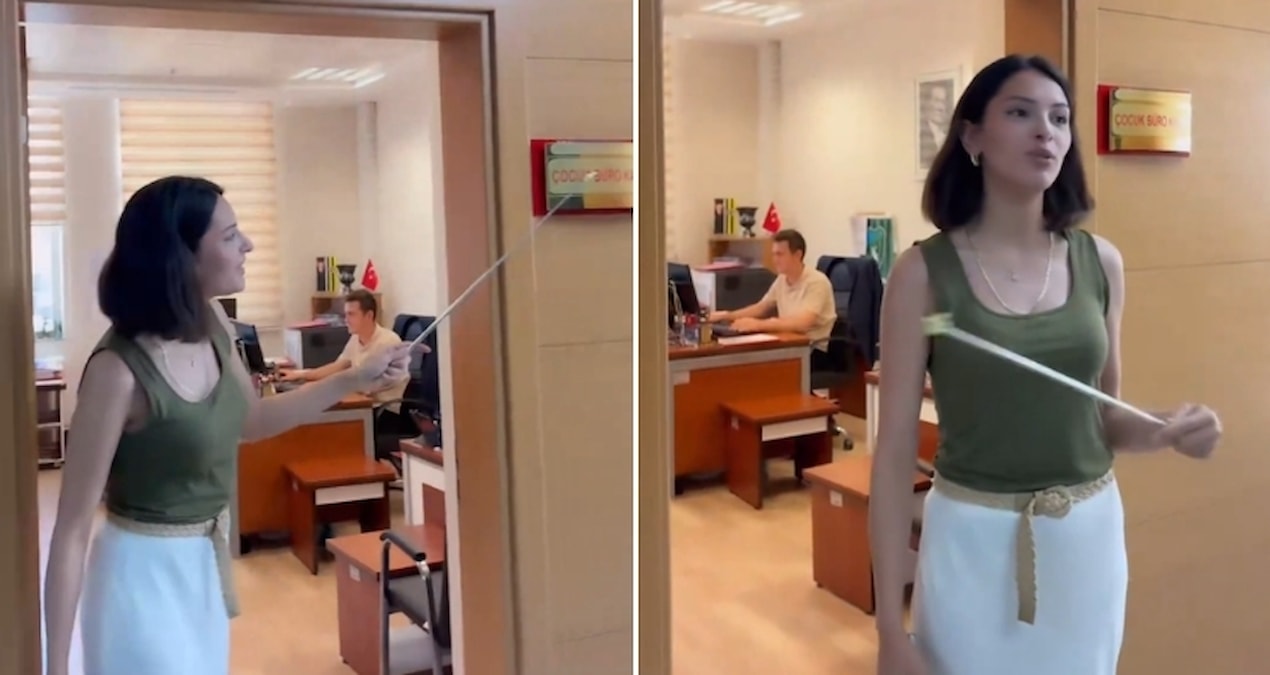 Adliyedeki videoları tepki çeken personele soruşturma