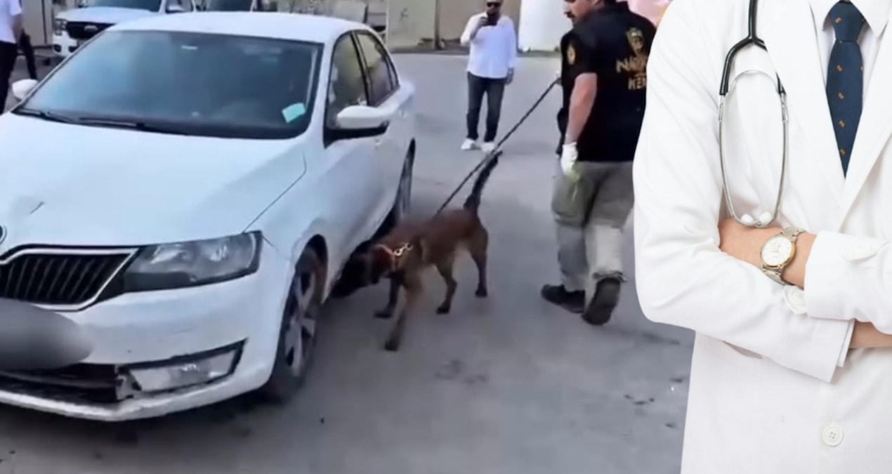 Doktorun aracından 28 kilo uyuşturucu çıktı