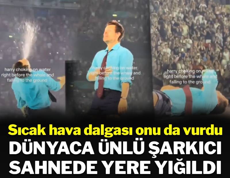 Sıcak hava dalgası onu da vurdu: Dünyaca ünlü şarkıcı sahnede yere yığıldı