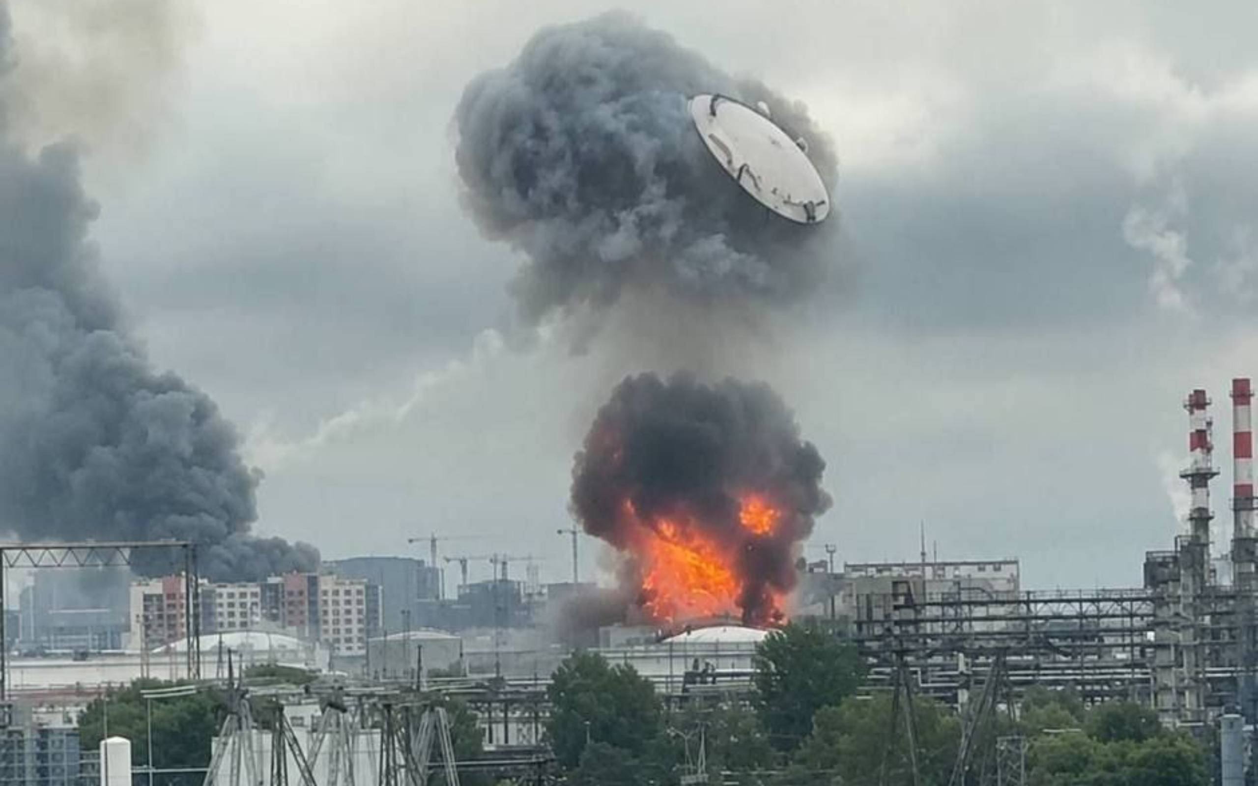 Görenler UFO sandı: Ukrayna'nın intikamı Moskova'yı yaktı