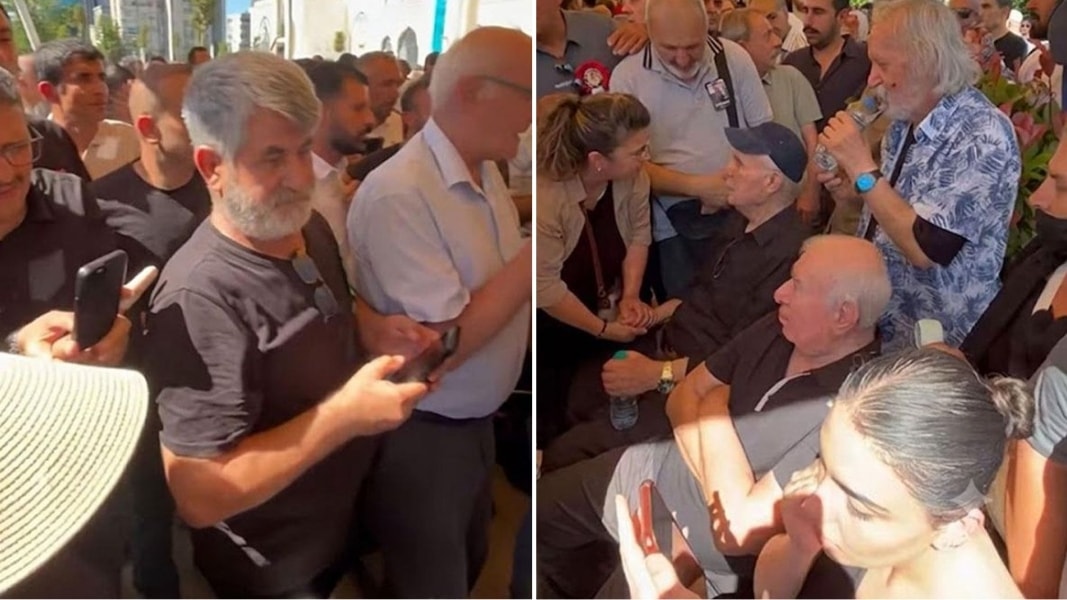 Kadir İnanır'ın cenaze töreninde fotoğraf çektirme yarışı
