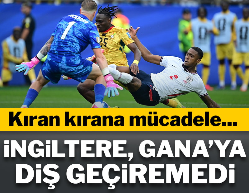 İngiltere, Gana'ya diş geçiremedi!