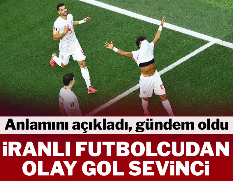 İranlı futbolcunun gol sevinci olay oldu! 