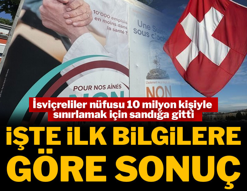 İsviçreliler nüfusu 10 milyon kişiyle sınırlamak için sandığa gitti