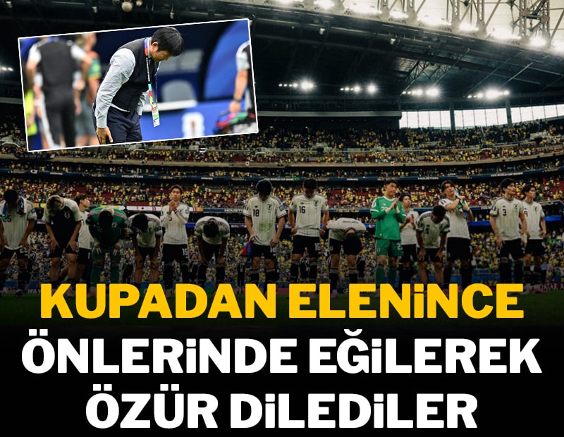 Japonya'dan ders niteliğinde veda! Özür dilemek için taraftarın önünde eğildiler