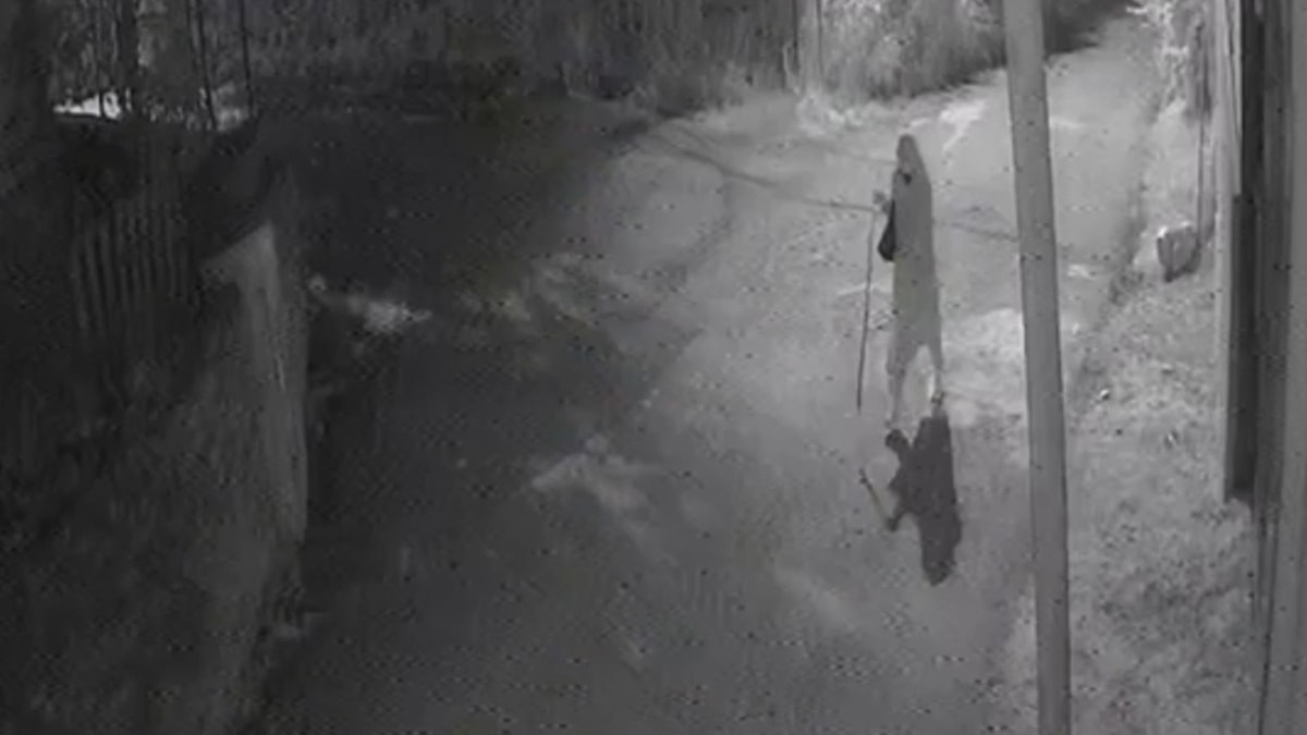 İstanbul'da maskeli kadının marketi kundaklayıp kaçtığı anlar