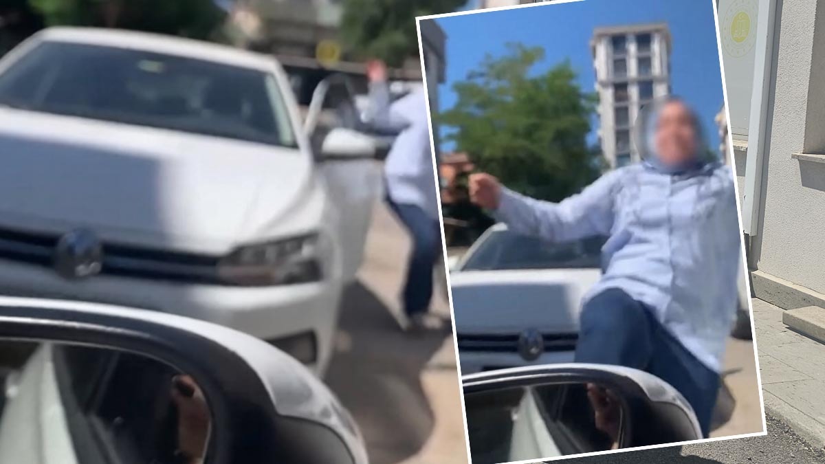 İstanbul trafiğinde iki kadın karşı karşıya geldi! Araçtan fırladı uçan tekme attı