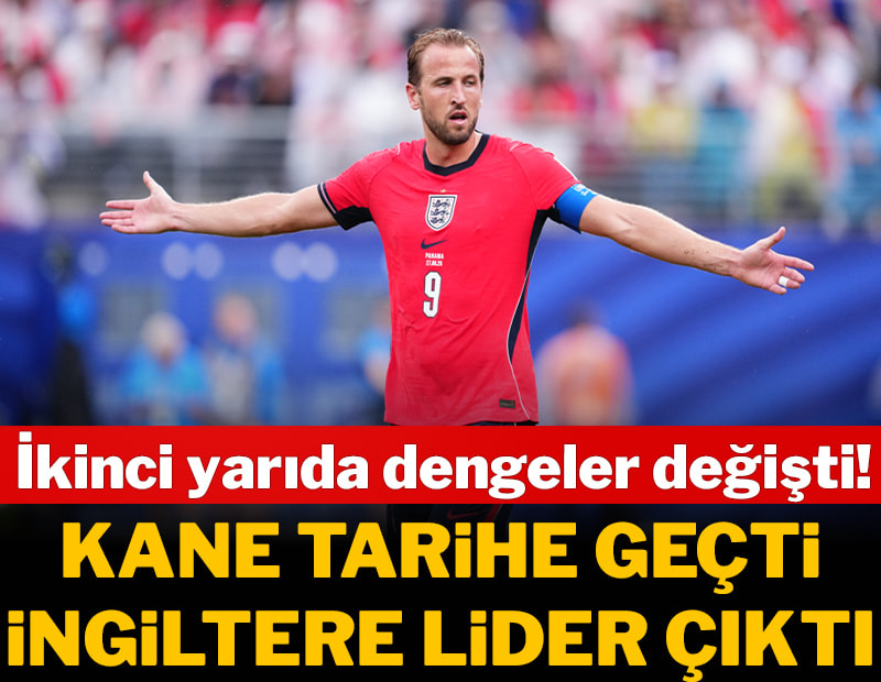 Harry Kane tarihe geçti, İngiltere lider çıktı