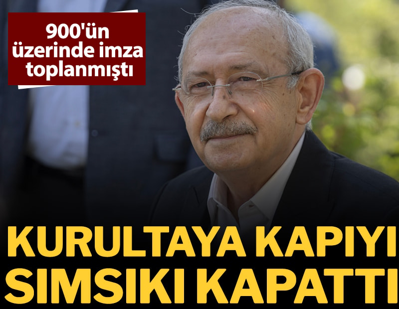 İmzalar toplandı, Kılıçdaroğlu kurultaya kapıyı kapattı