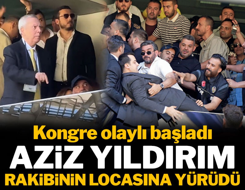 Aziz Yıldırım rakibinin locasına yürüdü: Kongre olaylı başladı