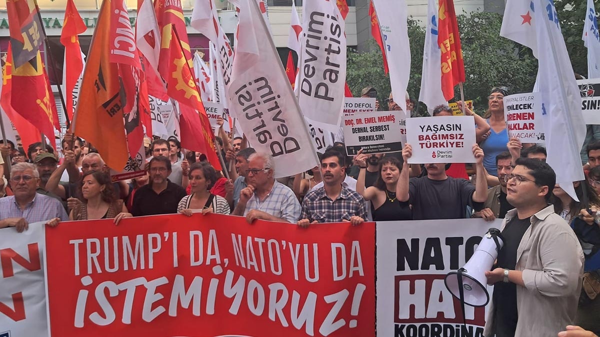 Zirve öncesi yurttaşlar sokağa çıktı: ‘NATO'dan çıkılsın, üsler kapatılsın'