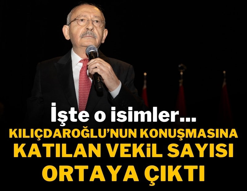 Kılıçdaroğlu'nun genel merkezdeki konuşmasına 17 vekil katıldı