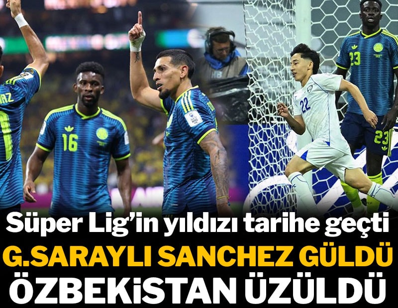 Galatasaraylı Sanchez güldü, Özbekistan üzüldü: Süper Lig'in yıldızı tarihe geçti