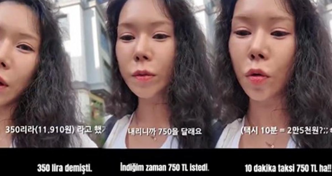 Koreli turist İstanbul’da takside yaşadığı şaşkınlığı böyle anlattı
