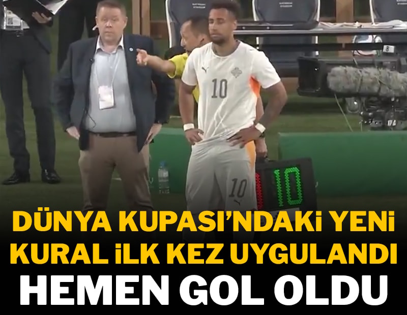 Dünya Kupası'ndaki yeni kural ilk kez uygulandı, maçın kaderi değişti!