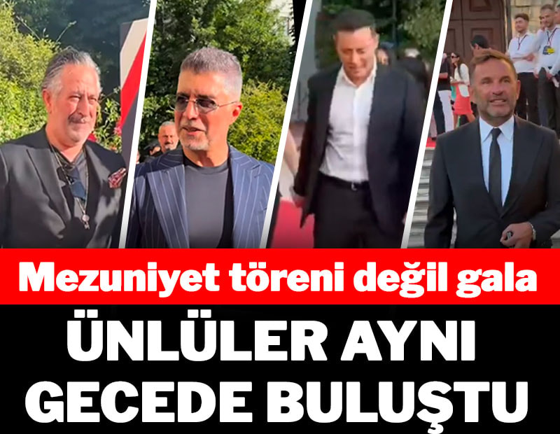 Mezuniyet töreni değil gala: Ünlü isimler aynı gecede buluştu