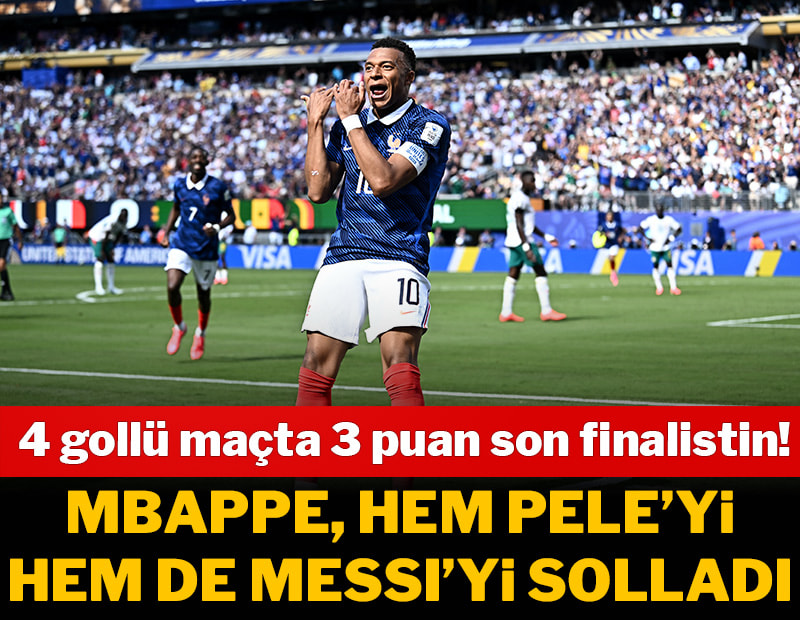 Fransa, Dünya Kupası'na 3 puanla başladı! Mbappe, Pele'yi solladı