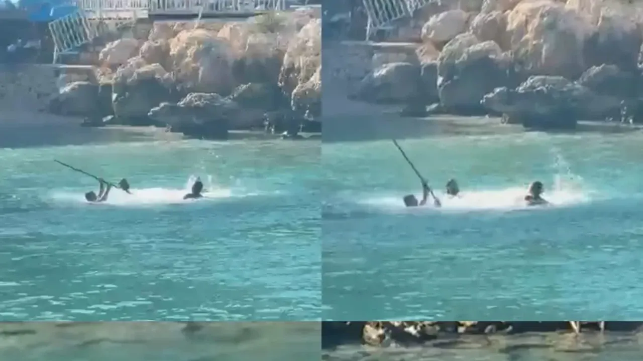 Mersin'de denizin ortasında vandalizm: 3 kişi tutuklandı