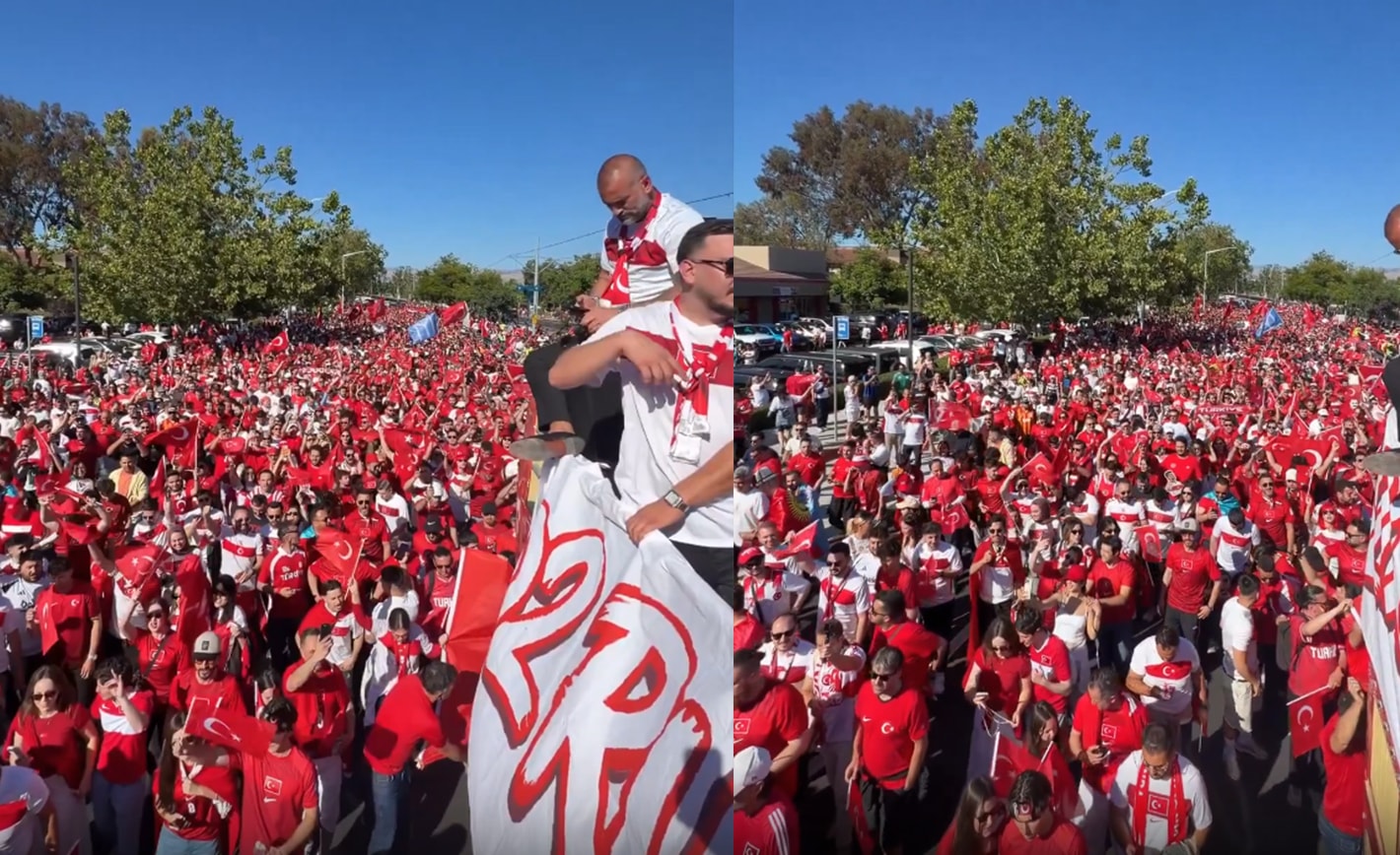 San Francisco’da dünyayı şaşırtan Türk yürüyüşü! Binlerce Türk İzmir marşıyla yürüdü