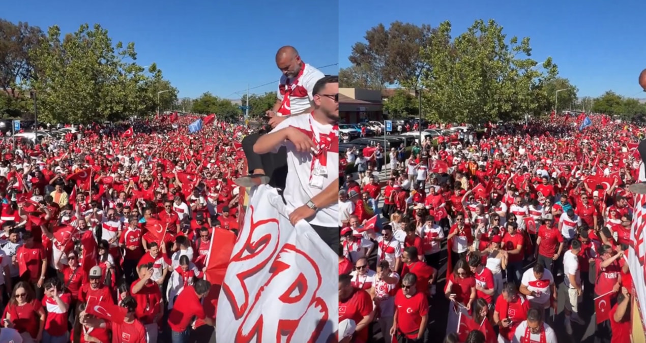 San Francisco’da dünyayı şaşırtan Türk yürüyüşü! Binlerce Türk İzmir marşıyla yürüdü
