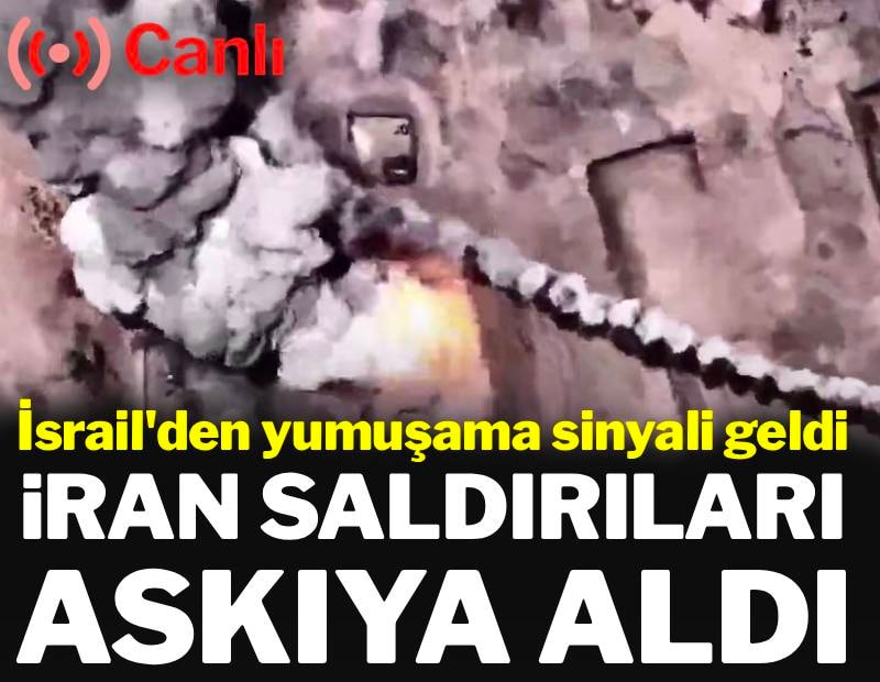 İsrail'den yumuşama sinyali geldi: İran saldırılarını askıya aldı