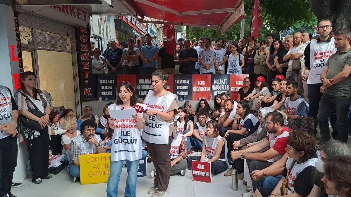 Özel Sektör Öğretmenleri açlık grevini sona erdirdi